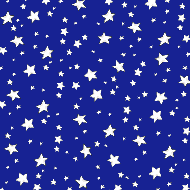 【Loralie Designs】ロラライハリス  マイ スターズ ブルー ファブリック- My Stars Blue Fabric -(ULH-323) 星柄  ブルー系