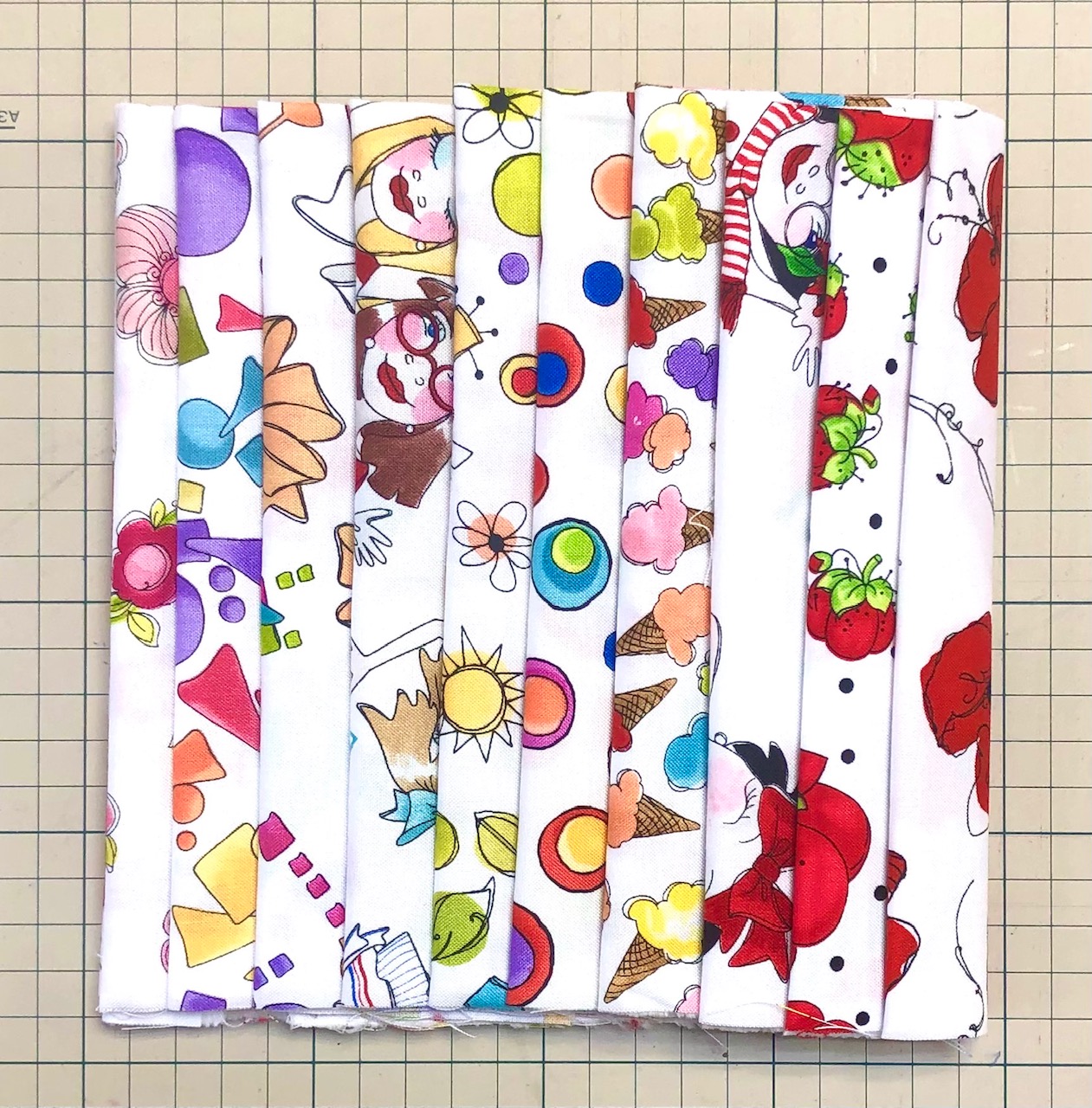 USAインポートファブリック【 Loralie Designs 】ロラライハリス生地 通常から1,100円もお得な10枚セット(ULH-374) ホワイト系