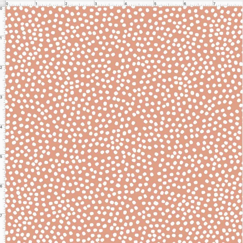 【Loralie Designs】- Bitty Dots Melon ドット柄 オレンジ -(ULH-412)