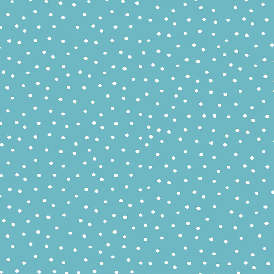 【Loralie Designs】- Dinky Dots Turquoise / White -ドット柄(ULH-185)ライトブルー系