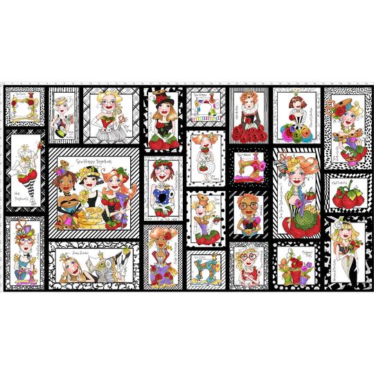 USAインポートファブリック【 Loralie Designs 】ロラライハリス  Sew Curious! Fabric Panel パネル (ULH-215)