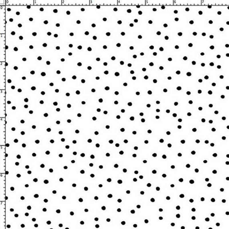 【Loralie Designs】-Dinky Dots White/Black -ドット柄(ULH-238)ホワイト系