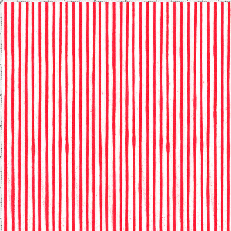 USAファブリック【Loralie Designs】-Sweet Stripe/red-(ULH-249)ストライプ柄