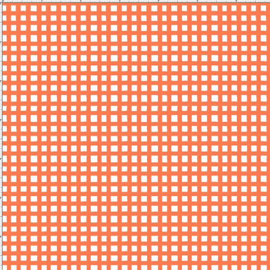 USAインポートファブリック【 Loralie Designs 】ロラライハリス  -Chipper Check/Orange-　チェック柄  オレンジ系(ULH-252)