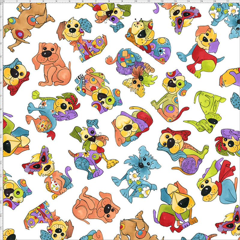 【Loralie Designs】Joyful Toss White  (ULH-258)