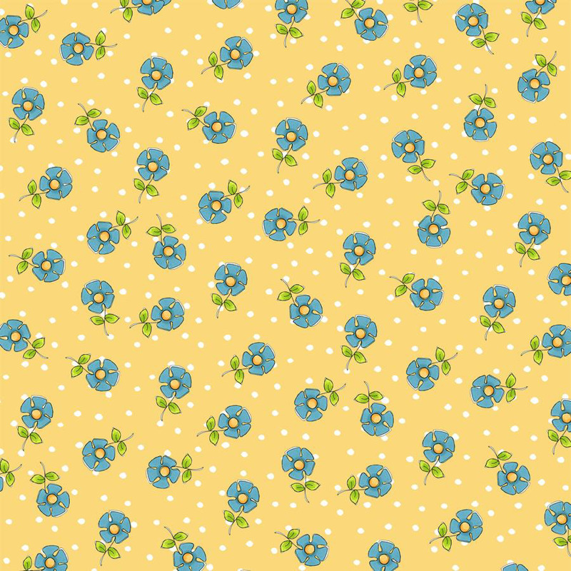 【Loralie Designs】- Daisy Dots Yellow  -ドット柄(ULH-307)イエロー系