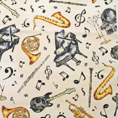 音楽柄50x55cm(UMC-027)カラーバリエーション