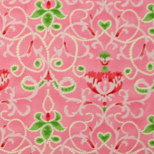 【草花・アラベスク模様プリント】50x55cm (UMD-016)