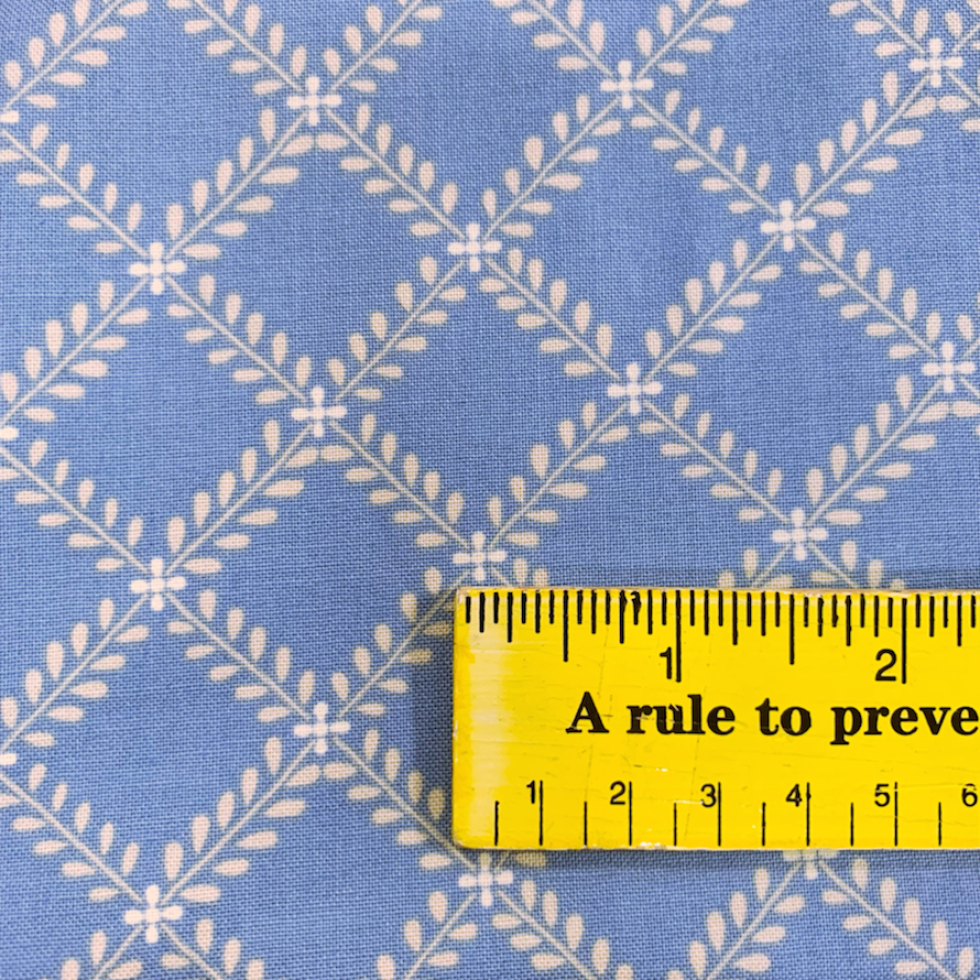 【Windermere シリーズ】USAコットン　ブルー系小花柄 (UOTS-500)