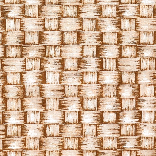 【Foods & Kitchen柄 カゴ】リアルプリント  編みかご柄　UFK-224