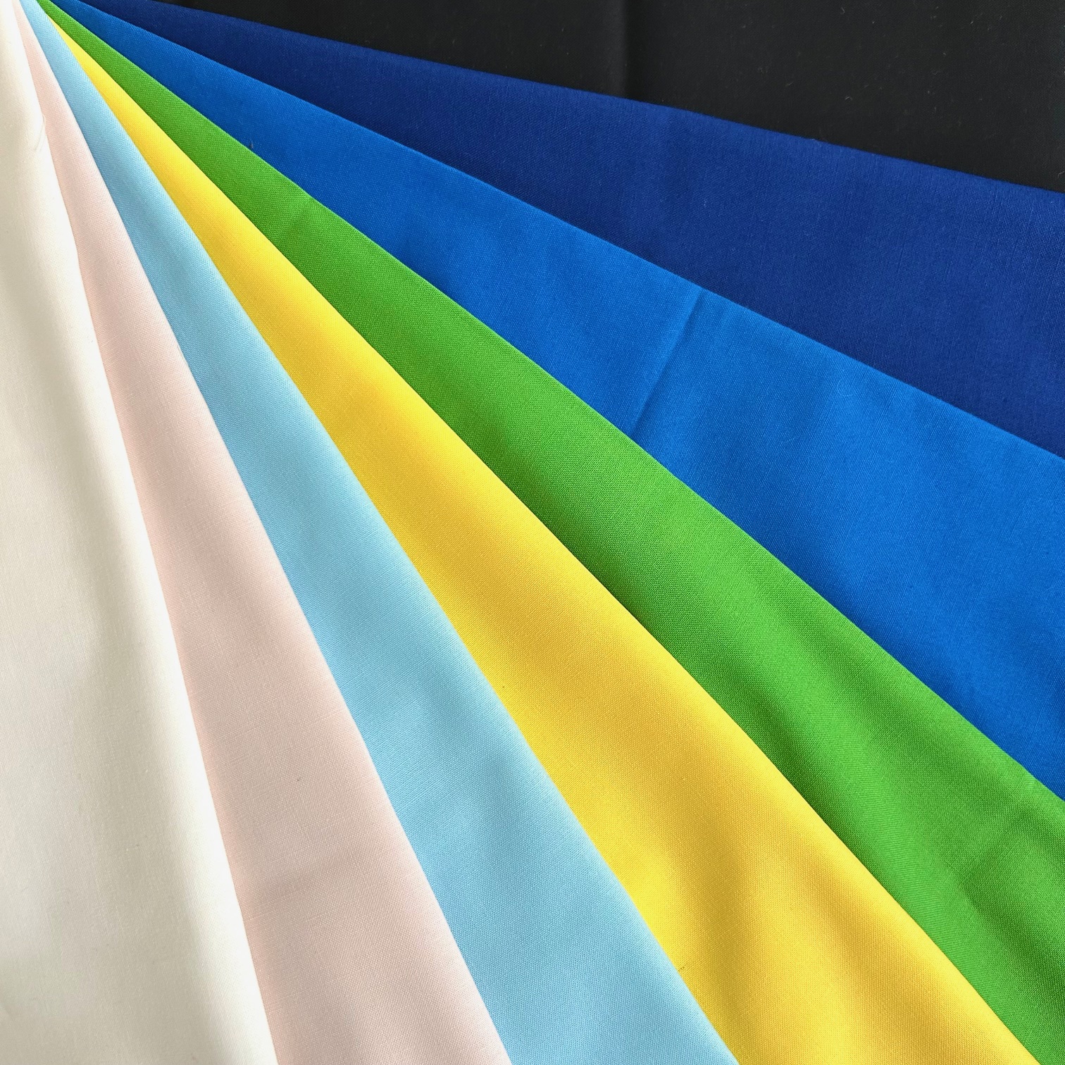 USAコットン  アメリカ輸入生地 【無地】 カラバリ8種  (USO-001)