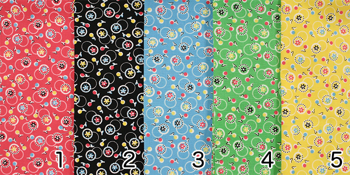 USAファブリック【サーティーズ（1930年代の復刻版生地）】レトロ花柄  (UTH-137)