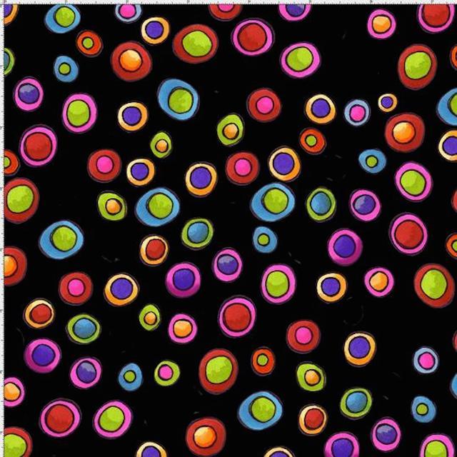 《 ホワイト再入荷 》USAコットン 海外ファブリック【Loralie Designs】-Dopey Dots - ロラライハリス ドット柄生地(ULH-302)  2色展開