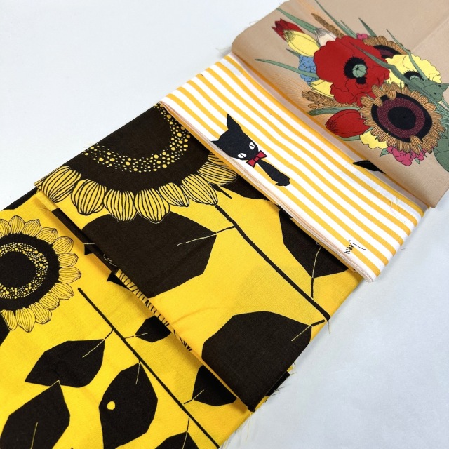 プライスダウン！】【中原淳一 -ひまわりや- 国産生地 昭和レトロ