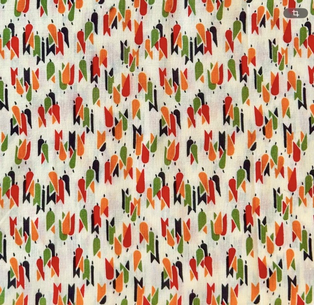 USA輸入生地【サーティーズ（1930年代の復刻版生地）】レトロ柄(UTH-059)