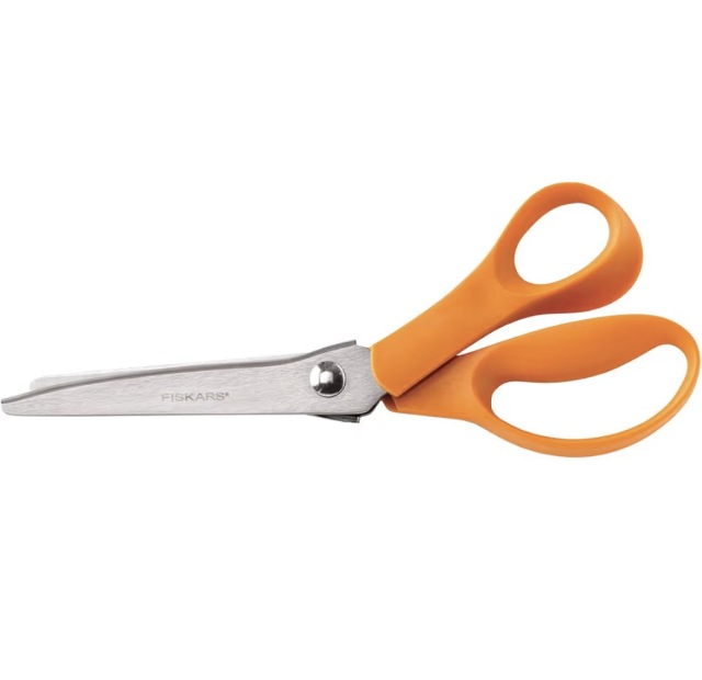【Fiskars】フィスカース ピンキングばさみ ジグザグカット 布ハサミ 裁縫 クラフトツールはさみ 8インチ【在庫2点のみの限定販売】(NOT-372)