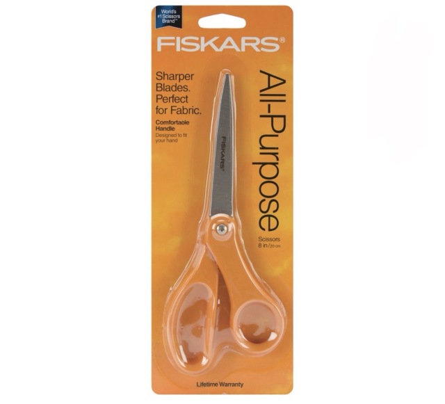 NOT-373 アメリカ輸入品【在庫3点のみの限定販売 】Fiskars フィスカース 多目的ストレートはさみ 両利き用ハサミ 万能クラフトはさみ 8インチ