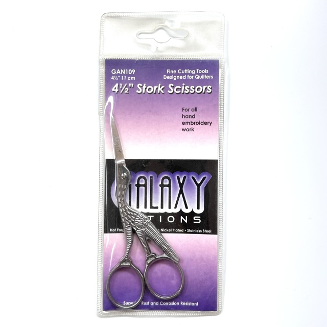 GALAXY】コウノトリ手芸用はさみ 4 1/2インチ あらゆる刺繍や