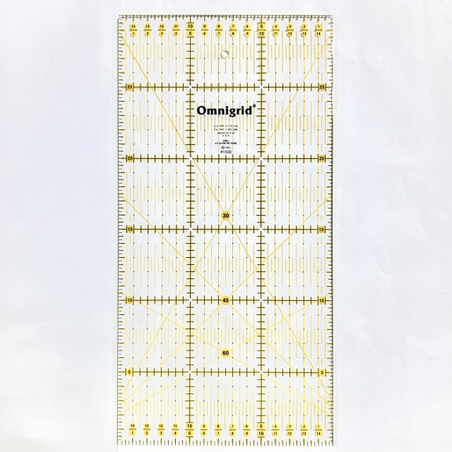 USA製【 Omnigrid 】オムニグリッド社製  キルティング&パッチワーク、ソーイング定規 "15 × 30"センチ  サンプル品(NOT-315)