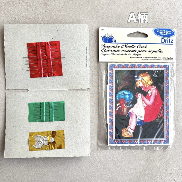 USA輸入【 Dritz 】ドルツ 記念品ニードルカード  手縫い針21本＋糸通し  (NOT-346)