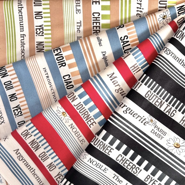 【小関鈴子先生 秋の新作デザイン】英字ボーダー柄 4色展開 (JKS-488)