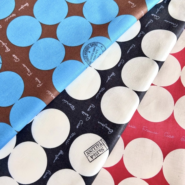 【小関鈴子先生 新作デザイン】大判ドット英字柄 3色展開 (JKS-489）