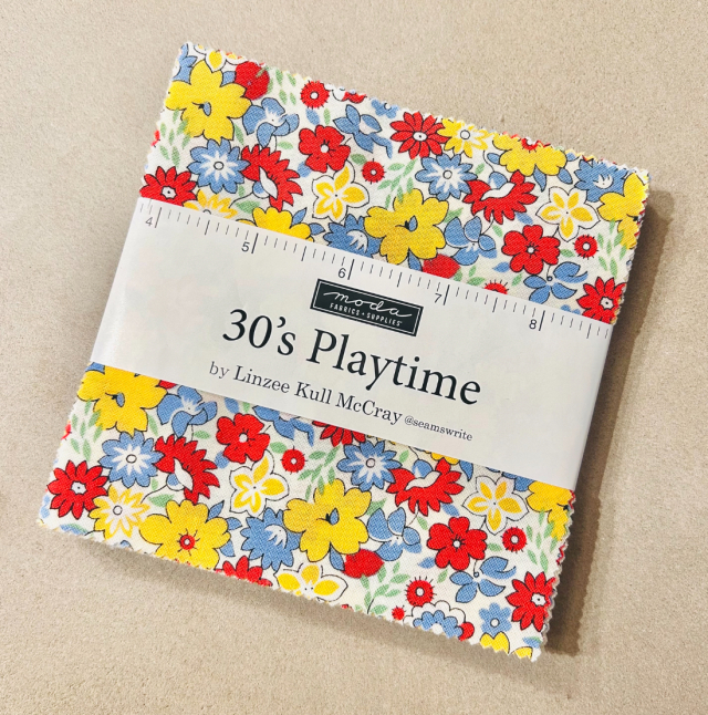 【moda(モダ) チャームパック 30’s Playtime サーティーズ 30年代プレイタイム】花柄 USAコットン 42枚セット (ULN-003)