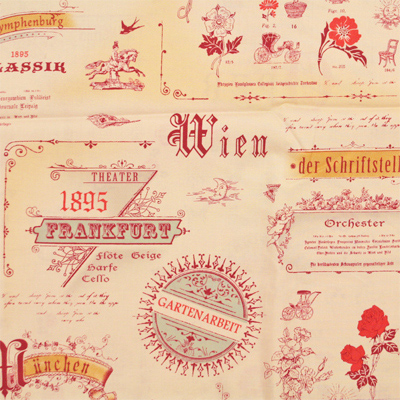 【英字プリント】50x55cm (JEG-009)