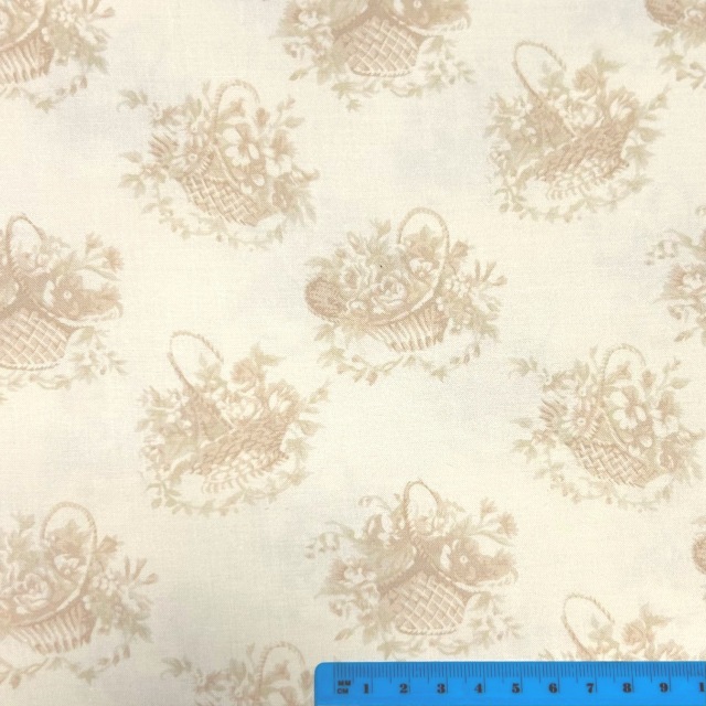 国産【こうの早苗先生デザインプリント】クラシカルなバラ柄 花