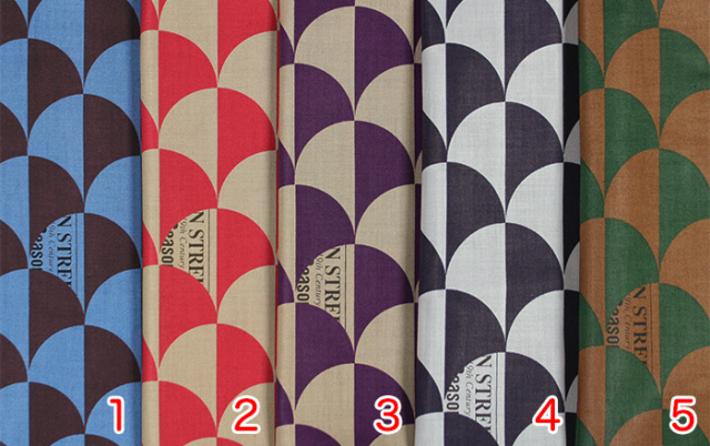 小関鈴子先生デザインプリント】 イチョウ柄 (JKS-188)カラーバリエ