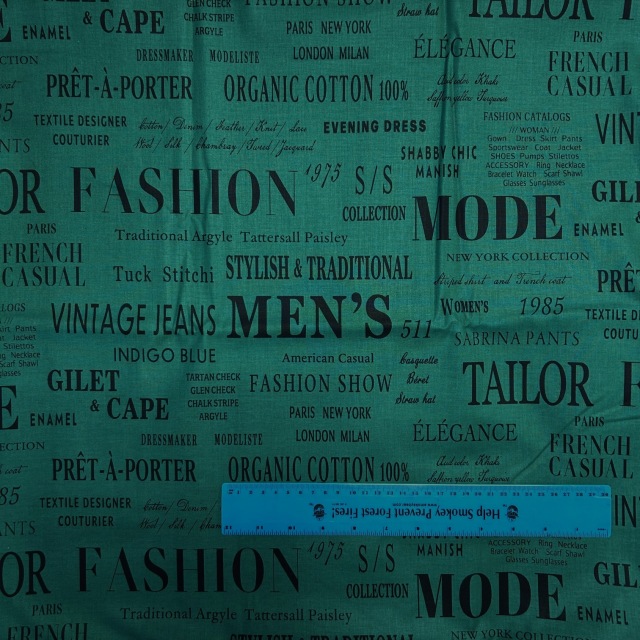 小関鈴子先生 新柄デザイン】タイポグラフィ 英字柄 7色展開