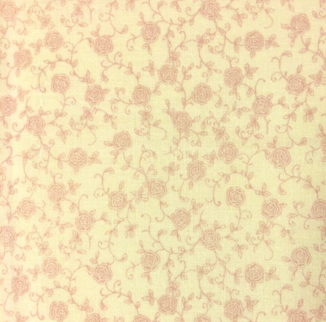 【花柄　プリント】(JOT-034)　クリーム