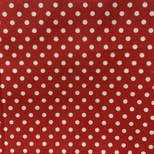 【ドット柄】　JOT-174  50×55cm レッド・ホワイト系