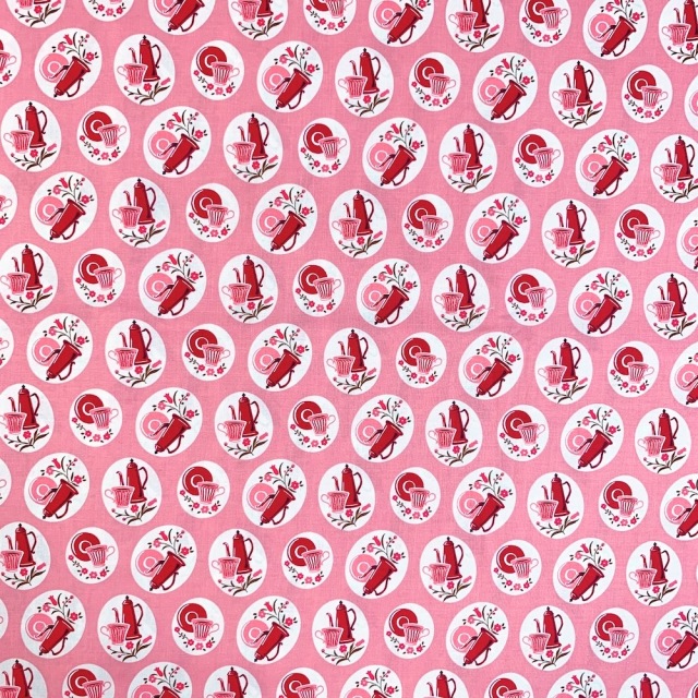 【国産生地】JOT-197　キッチンウェア柄　50×110cm刻み