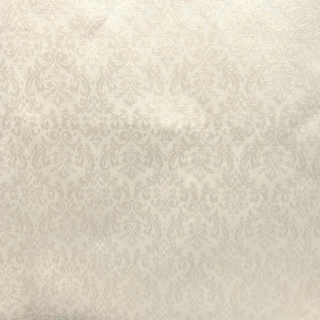 ジャガード織り生地   JOT-238  ダマスク柄　50×110cm刻み　4色展開/ホワイト系