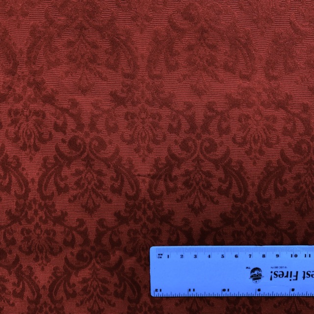 ジャガード織り生地 JOT-239 ダマスク柄 50×110cm刻み 4色展開/レッド系