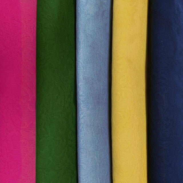 ジャガード織り生地   JOT-240  ダマスク柄　50×110cm刻み　5色展開