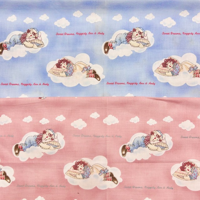 【国産】ラガディアン&アンディ Raggedy Ann & Andy  雲デザイン (JRA-010)