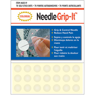 【再入荷】クラシック ニードルグリップ アメリカ製シンブル Classic Needle Grip-It 70枚入り (NOT-001)手芸 キルト 針仕事 指先保護 シールタイプ