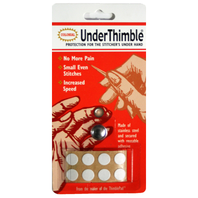 【COLONIAL】再利用できる  貼る金属製シンブル  Under Thimble - アンダーシンブル  - Made in USA (NOT-003)