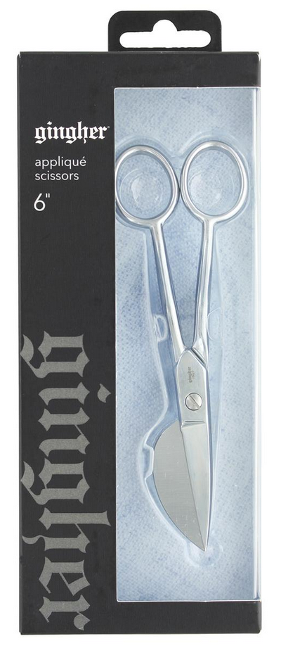 【GINGHER/ギンガー 】手芸用ハサミ  6インチ アップリケシザーズ  Gingher 6" Applique Scissors 化粧箱なし (NOT-012)