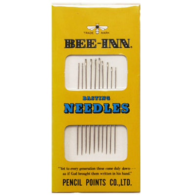 【BEE-INN】 BASTING NEEDLES -しつけ針 3種類 10本入り- (NOT-101)