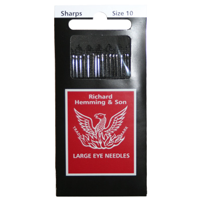 【Richard Hemming & Son】Large Eye Needles - 縫い針 (size 10) 20本入り - (NOT-144)