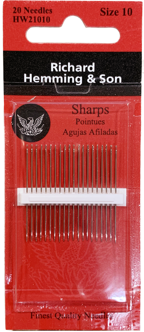万能縫い針【Richard Hemming & Son リチャード・ヘミング＆サン】Sharps Pointues Agujas Afiladas -  20本入り - (NOT-144)
