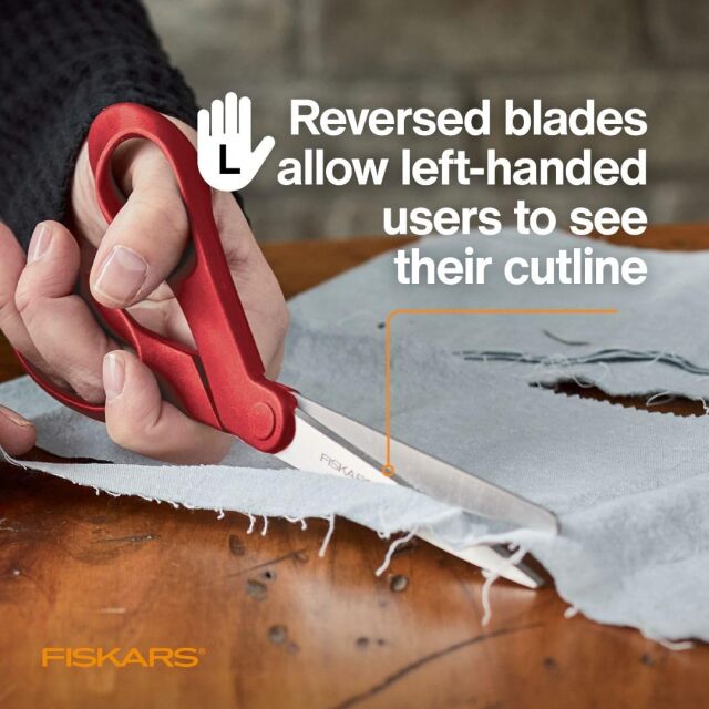 Fiskars】フィスカース 左利き用ハサミ 8インチはさみ(NOT-295)