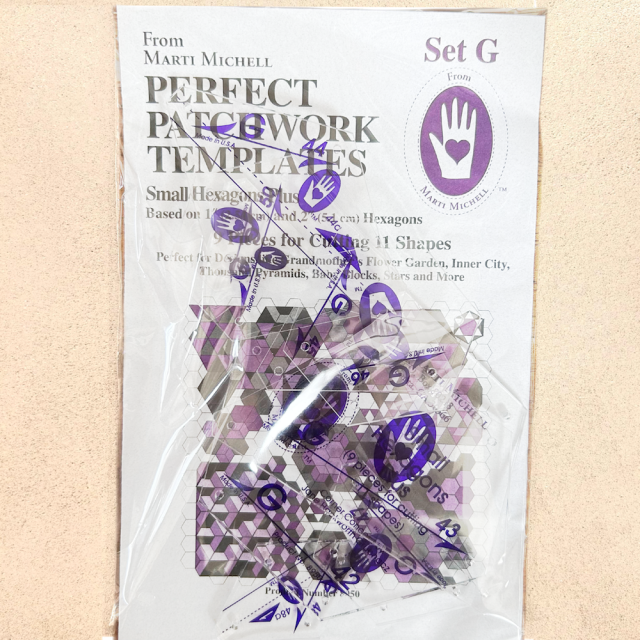 USA製【 Marti Michell 】マーティ・ミッチェル  パーフェクトパッチワーク アクリルテンプレート セットG  (NOT-307)