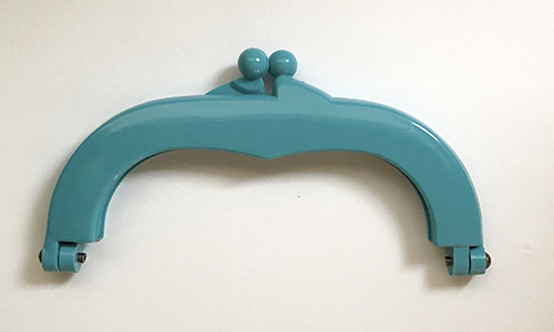 【プラスチック口金】14cm×7.5cm　ブルー(NOT-207)