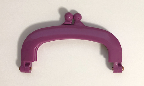 【プラスチック口金】パープル  10×6cm、14×７.5cm  2サイズ展開 (NOT-212)