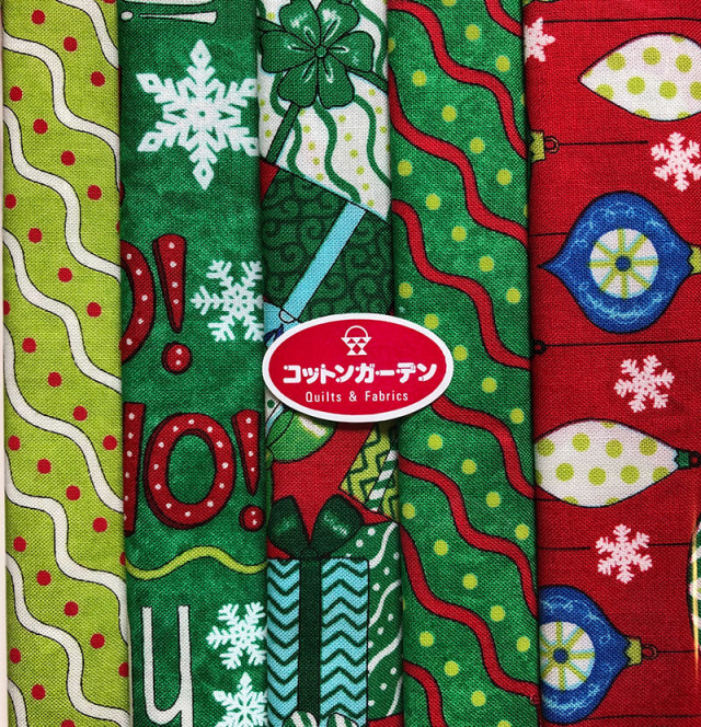 USA輸入生地【クリスマス柄】5枚セット(SE-XMAS001)