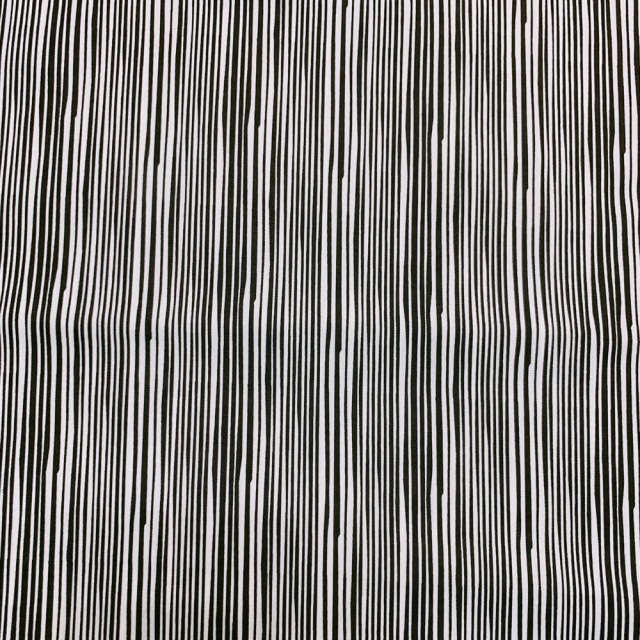 【USA輸入生地 BWモノトーン(モノクロ)】白黒生地 ニュアンスストライプ柄(UBW-135)